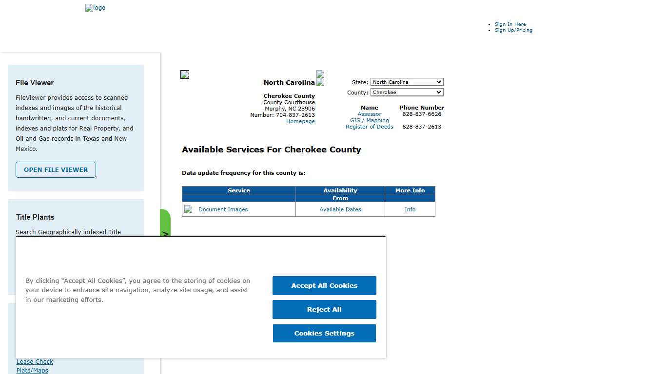 Search Cherokee County Public Property Records Online CourthouseDirect.com